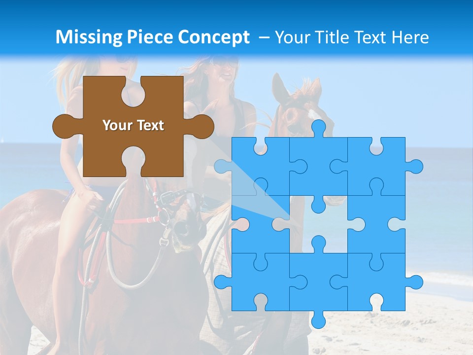 Woman Riding Horse PowerPoint Template