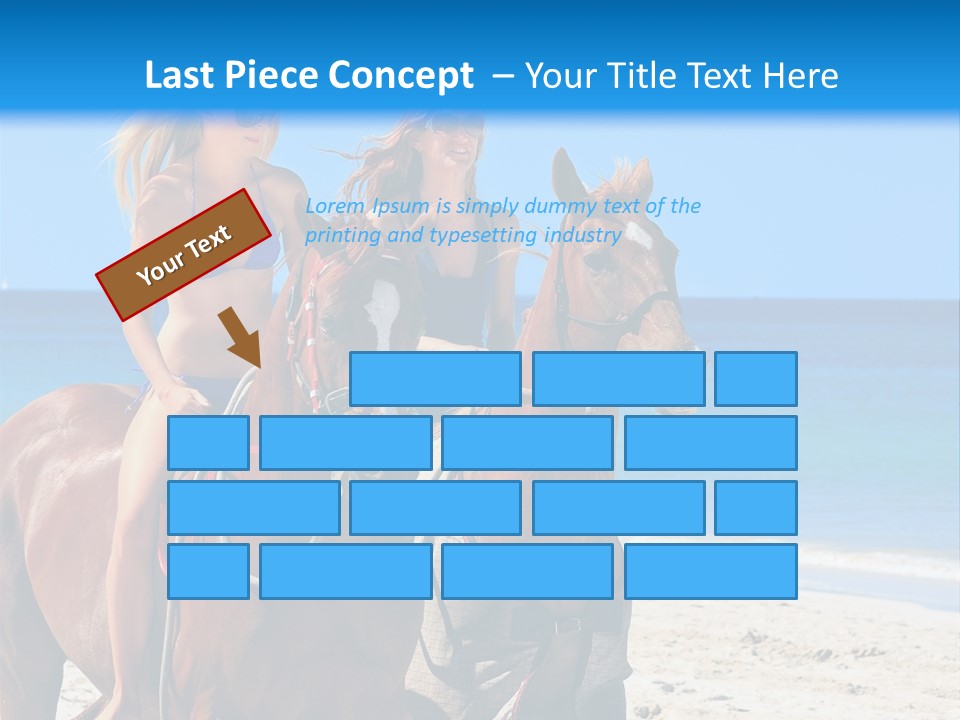 Woman Riding Horse PowerPoint Template