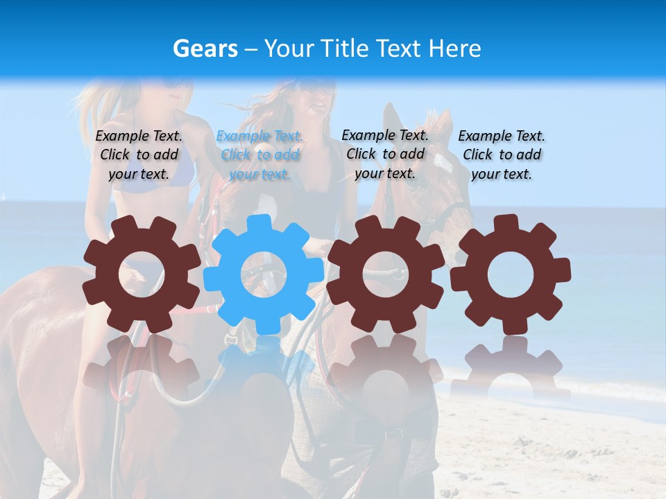 Woman Riding Horse PowerPoint Template