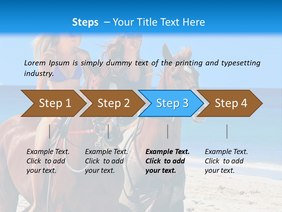 Woman Riding Horse PowerPoint Template