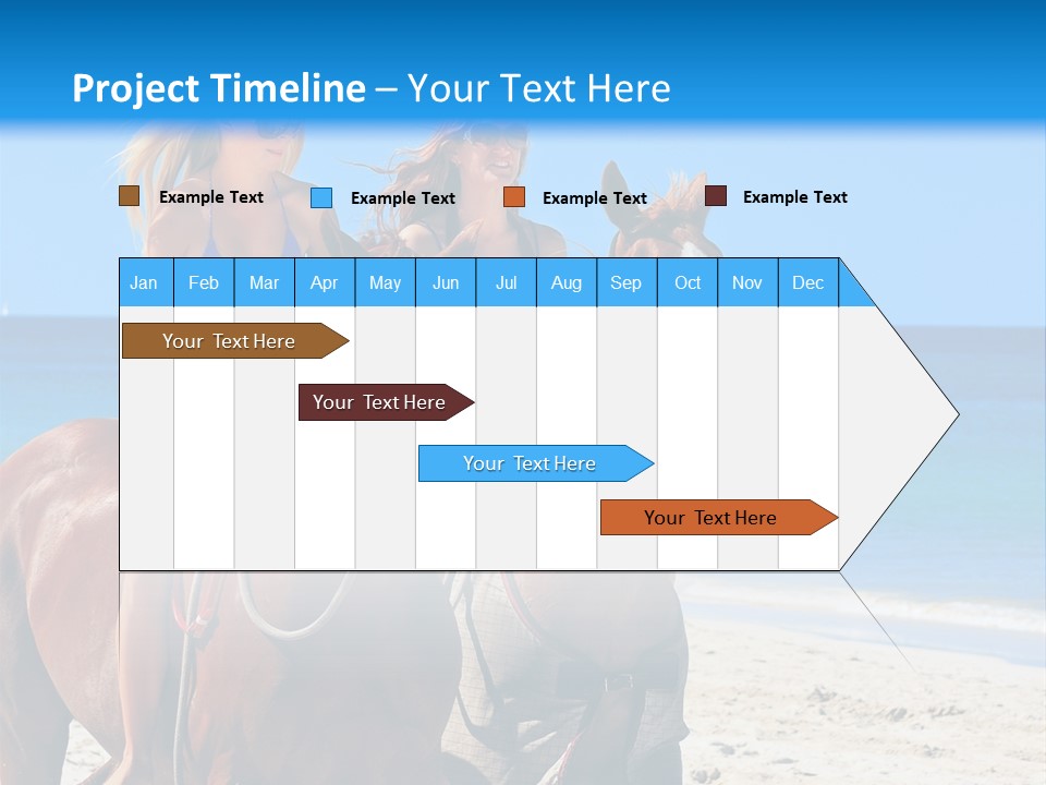 Woman Riding Horse PowerPoint Template