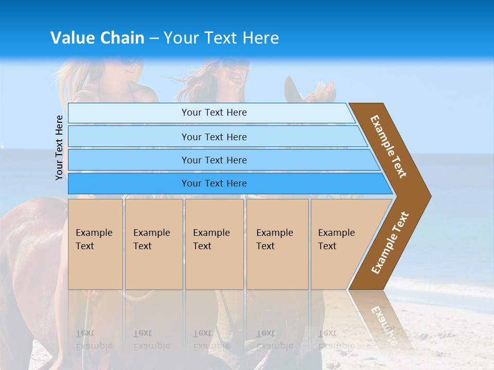 Woman Riding Horse PowerPoint Template