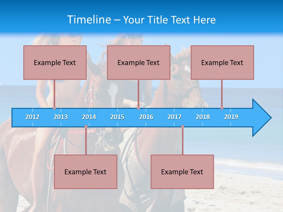 Woman Riding Horse PowerPoint Template