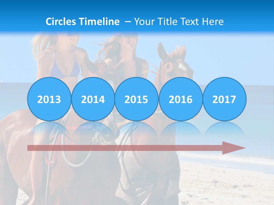 Woman Riding Horse PowerPoint Template