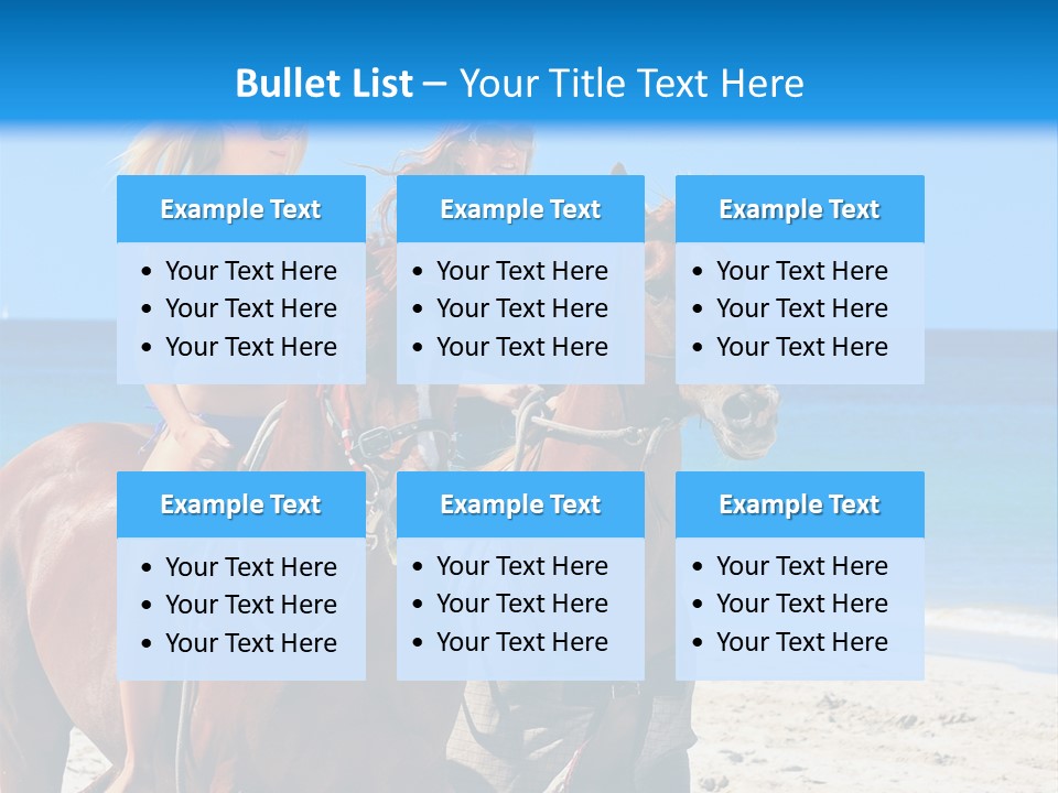 Woman Riding Horse PowerPoint Template