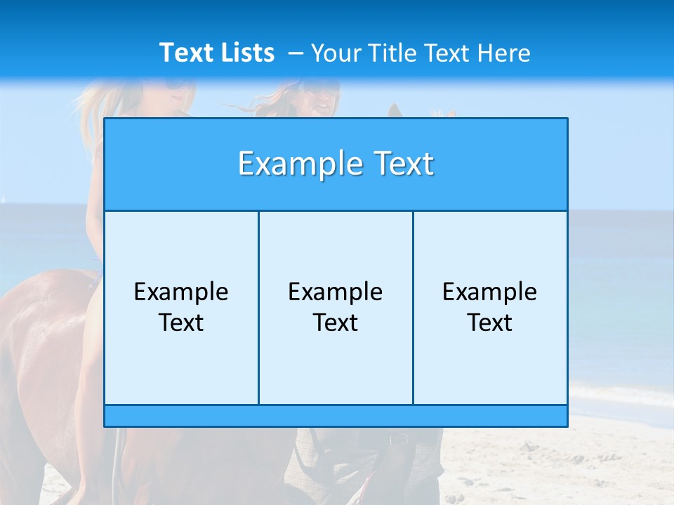 Woman Riding Horse PowerPoint Template