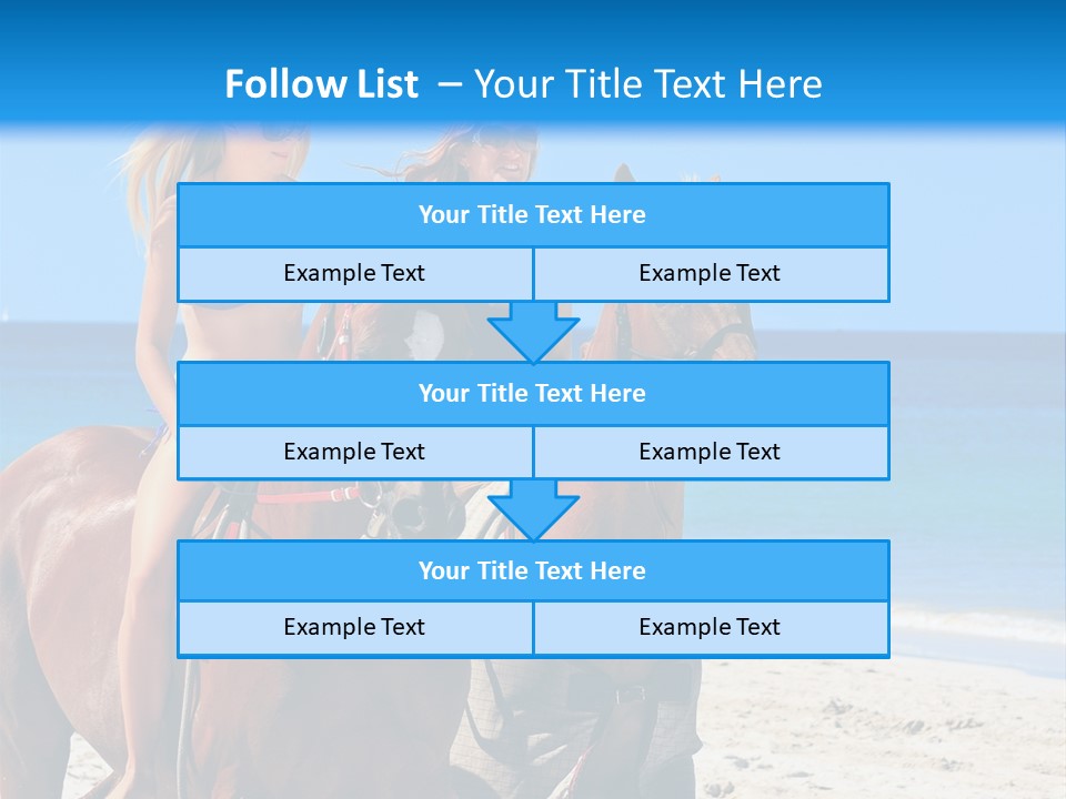 Woman Riding Horse PowerPoint Template