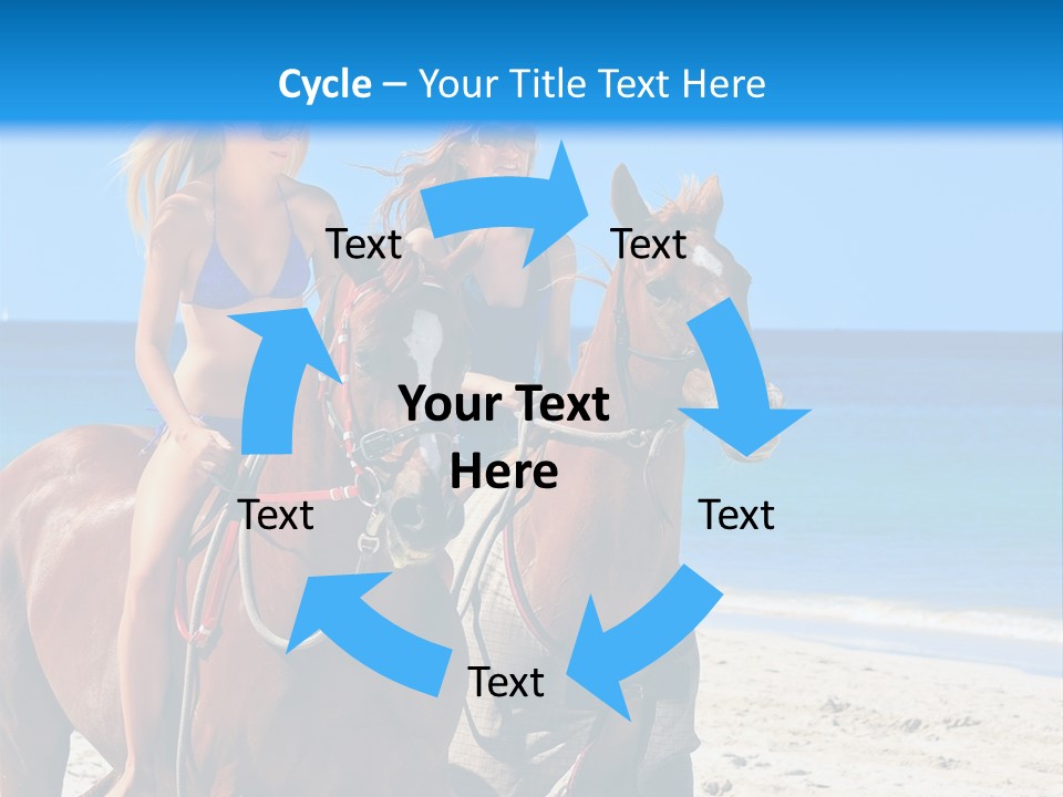 Woman Riding Horse PowerPoint Template