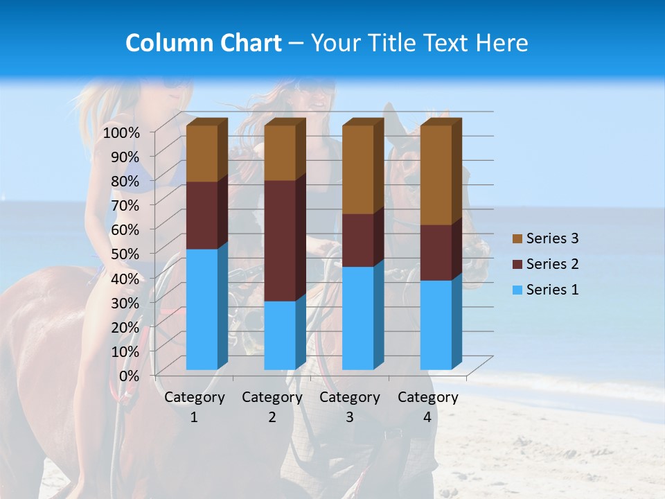 Woman Riding Horse PowerPoint Template