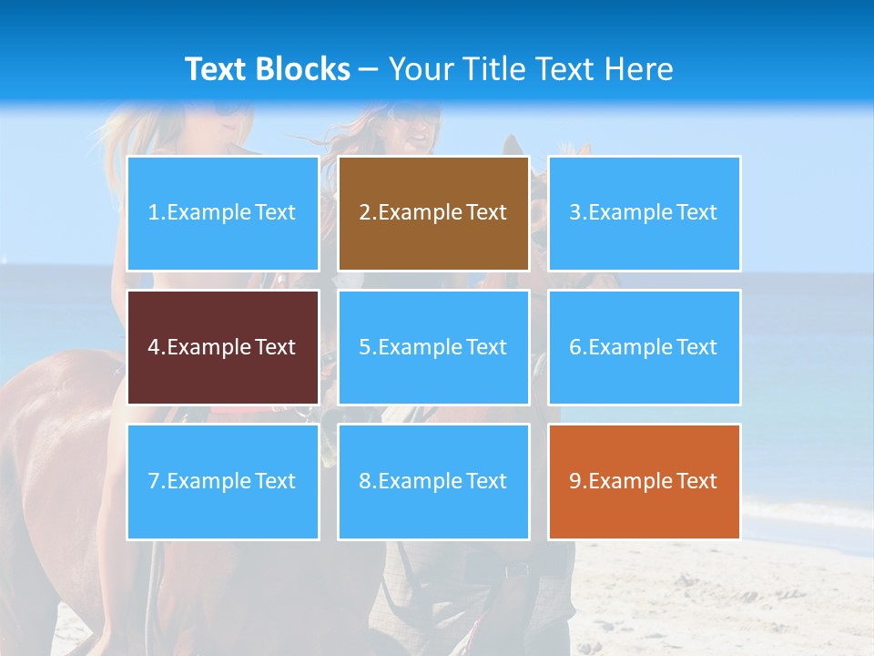 Woman Riding Horse PowerPoint Template