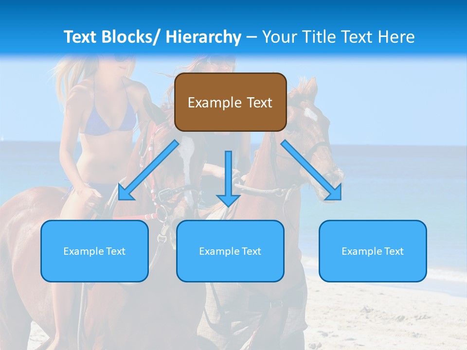 Woman Riding Horse PowerPoint Template