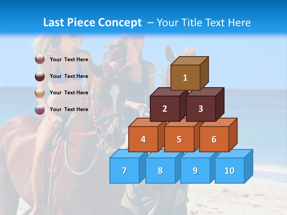 Woman Riding Horse PowerPoint Template