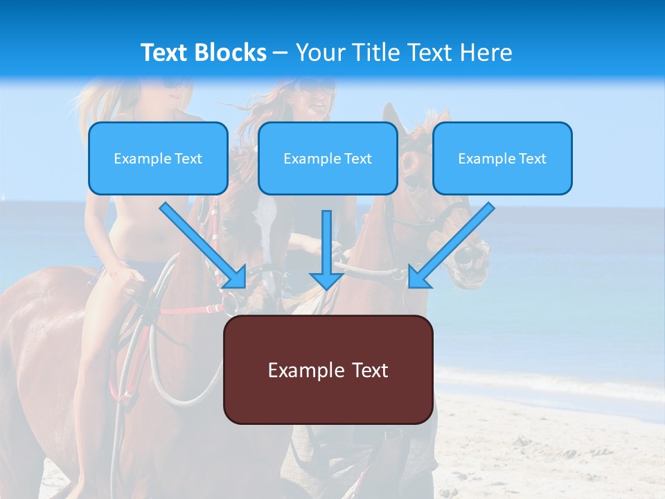 Woman Riding Horse PowerPoint Template