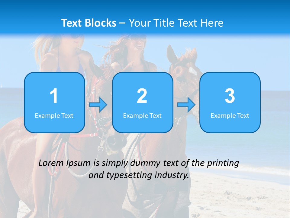Woman Riding Horse PowerPoint Template