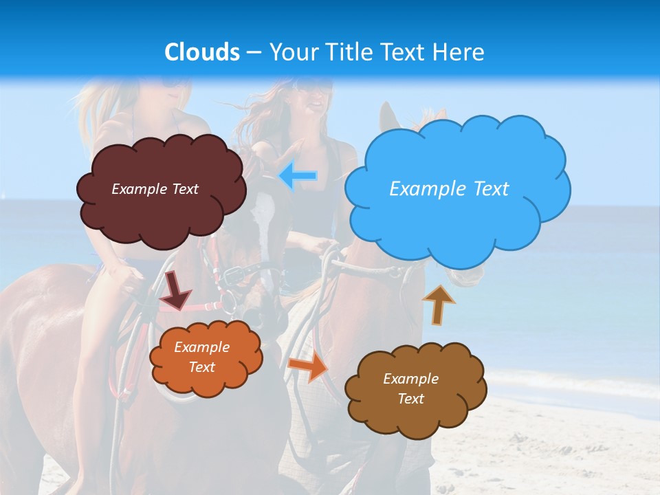 Woman Riding Horse PowerPoint Template