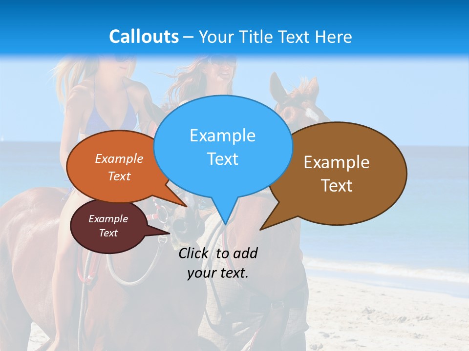 Woman Riding Horse PowerPoint Template