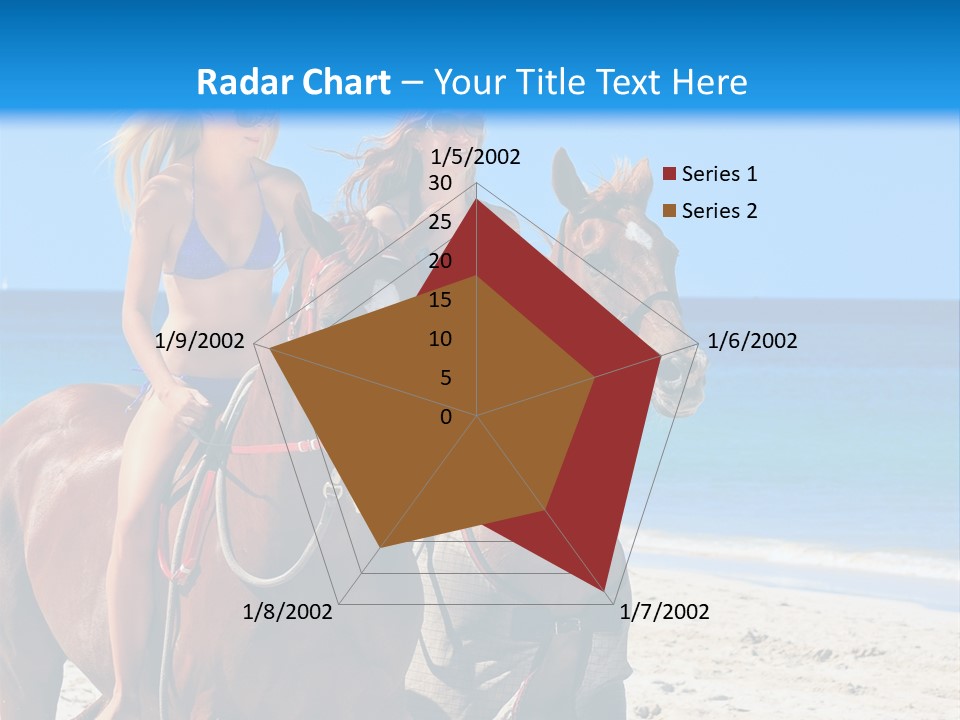 Woman Riding Horse PowerPoint Template