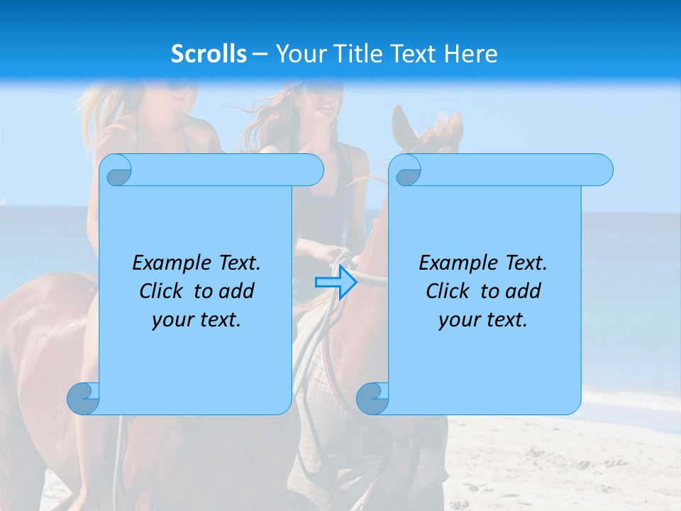 Woman Riding Horse PowerPoint Template