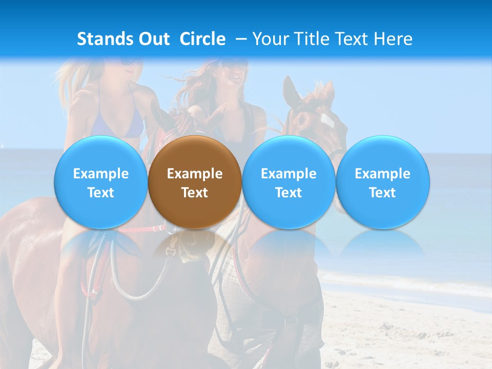 Woman Riding Horse PowerPoint Template