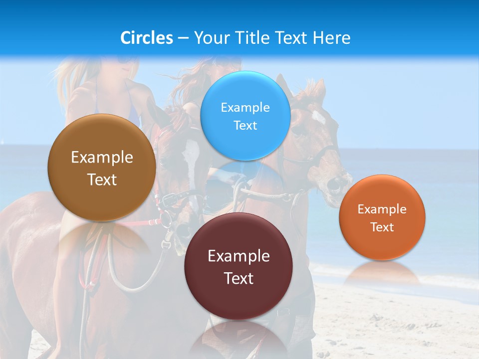 Woman Riding Horse PowerPoint Template
