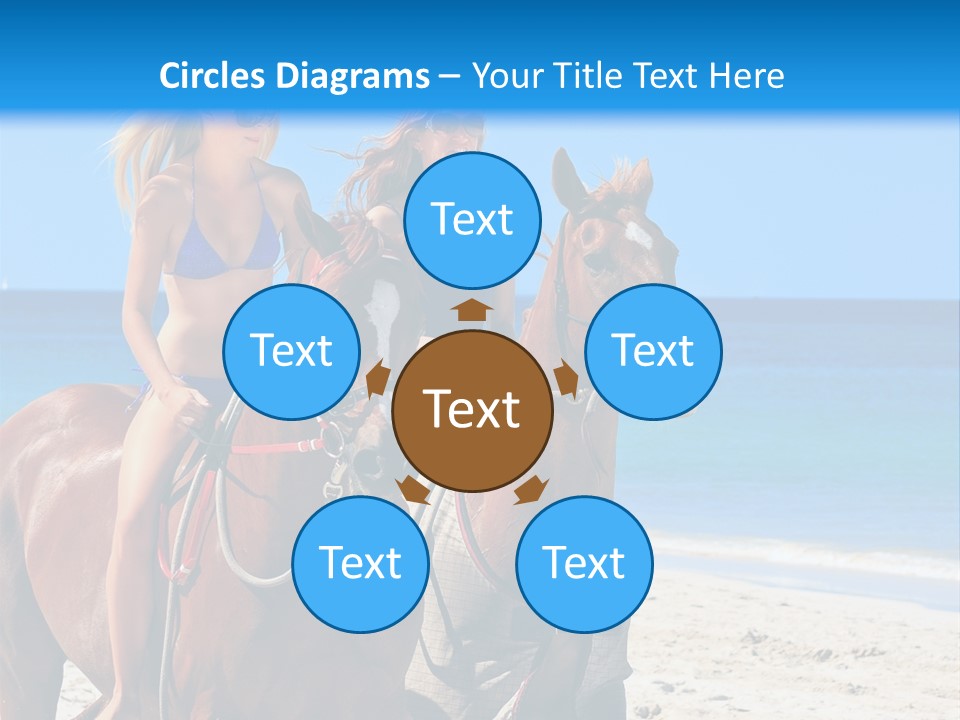 Woman Riding Horse PowerPoint Template