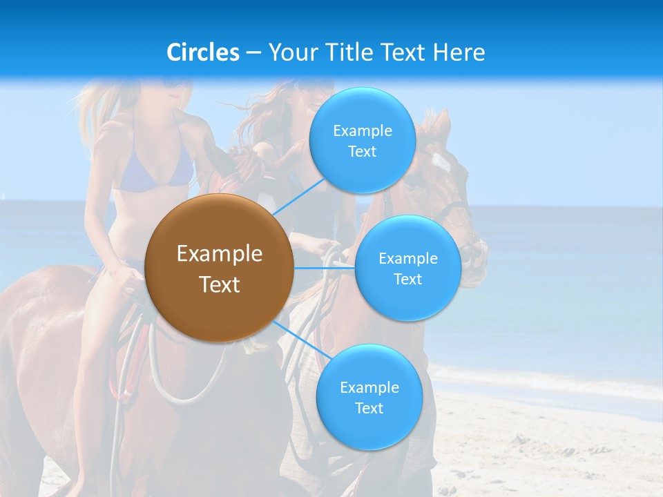 Woman Riding Horse PowerPoint Template