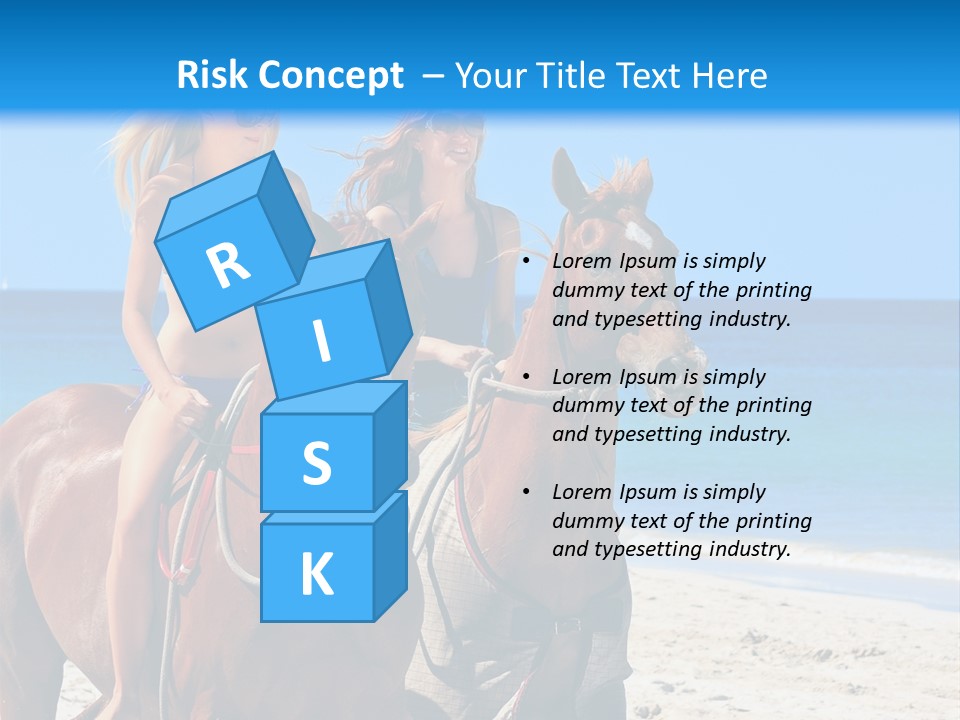 Woman Riding Horse PowerPoint Template