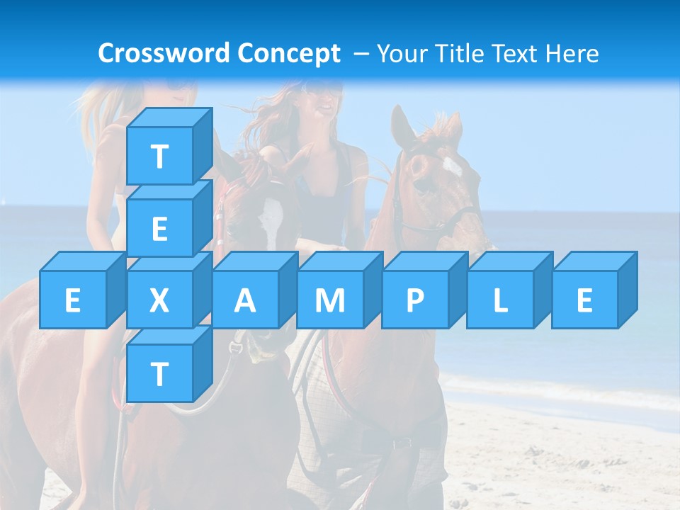 Woman Riding Horse PowerPoint Template