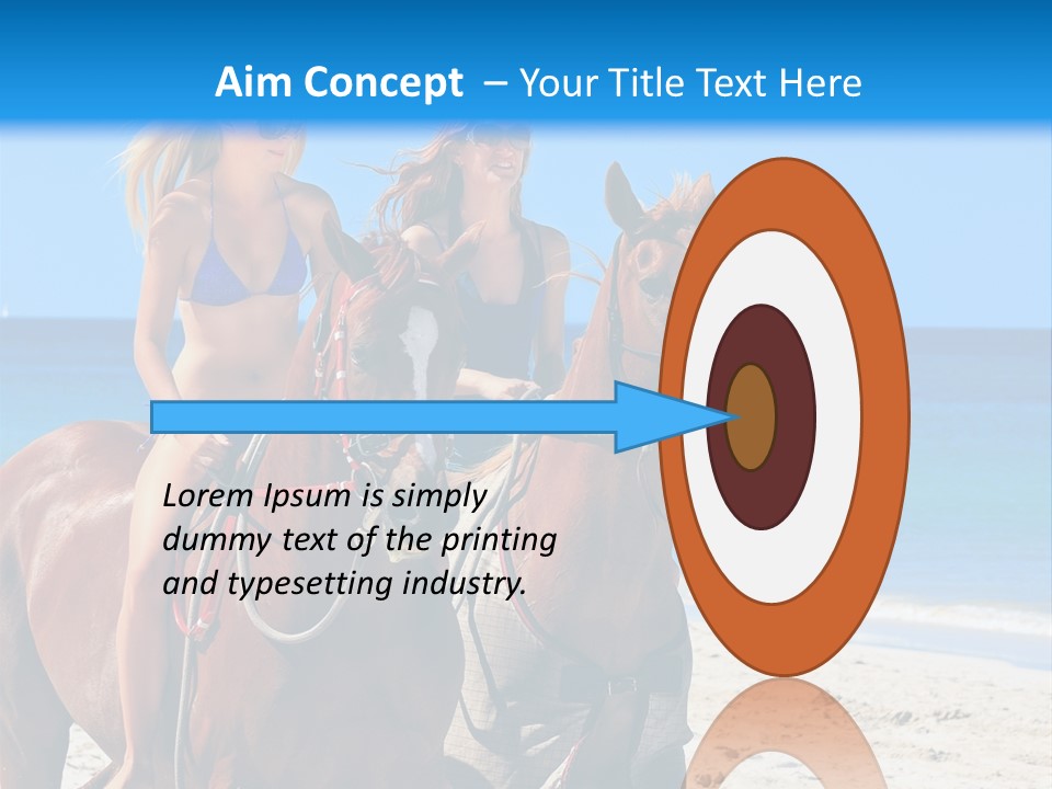 Woman Riding Horse PowerPoint Template