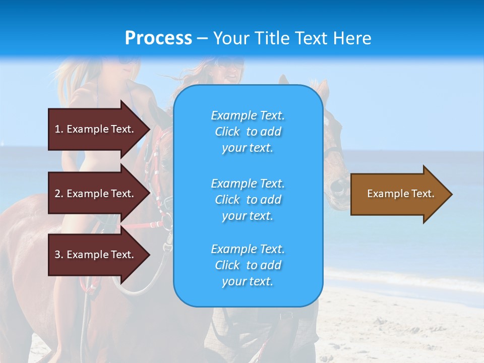 Woman Riding Horse PowerPoint Template