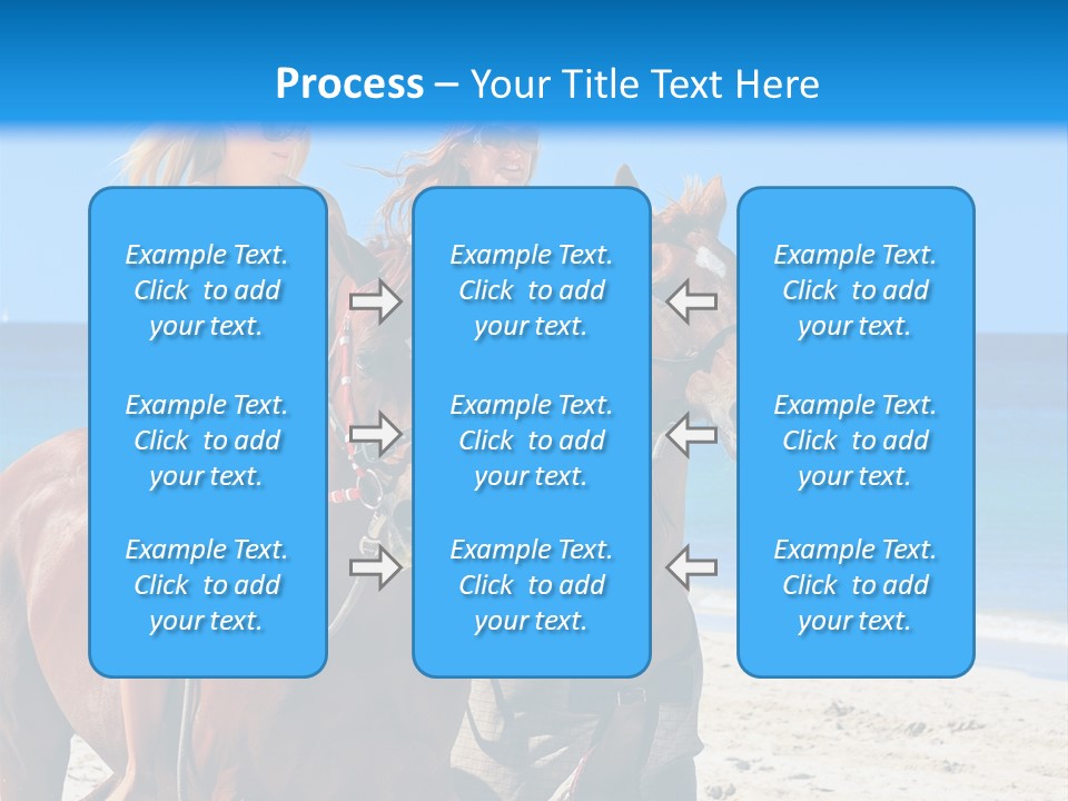 Woman Riding Horse PowerPoint Template