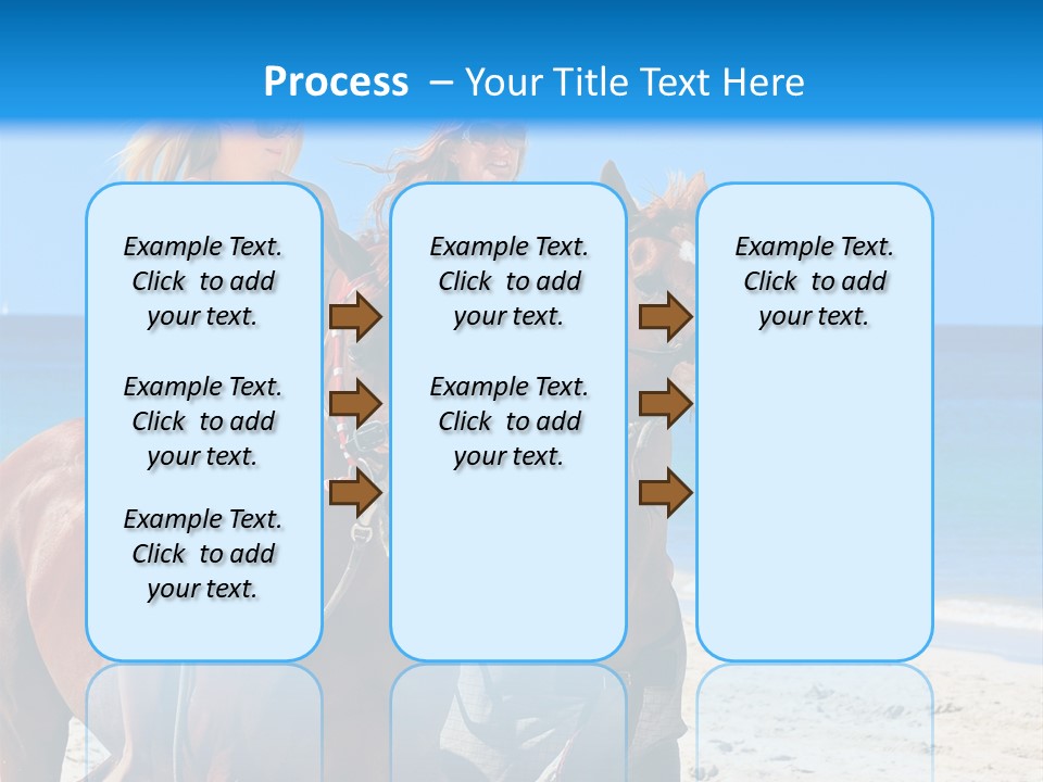 Woman Riding Horse PowerPoint Template