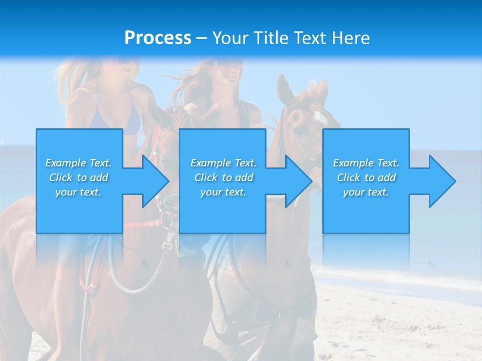 Woman Riding Horse PowerPoint Template