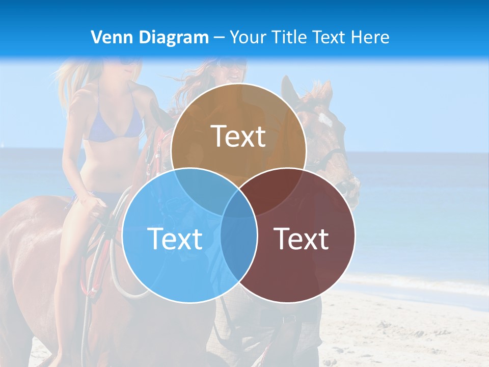 Woman Riding Horse PowerPoint Template