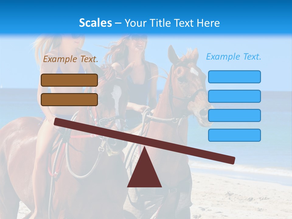 Woman Riding Horse PowerPoint Template