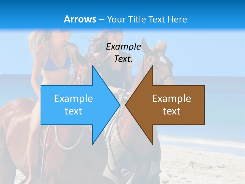 Woman Riding Horse PowerPoint Template