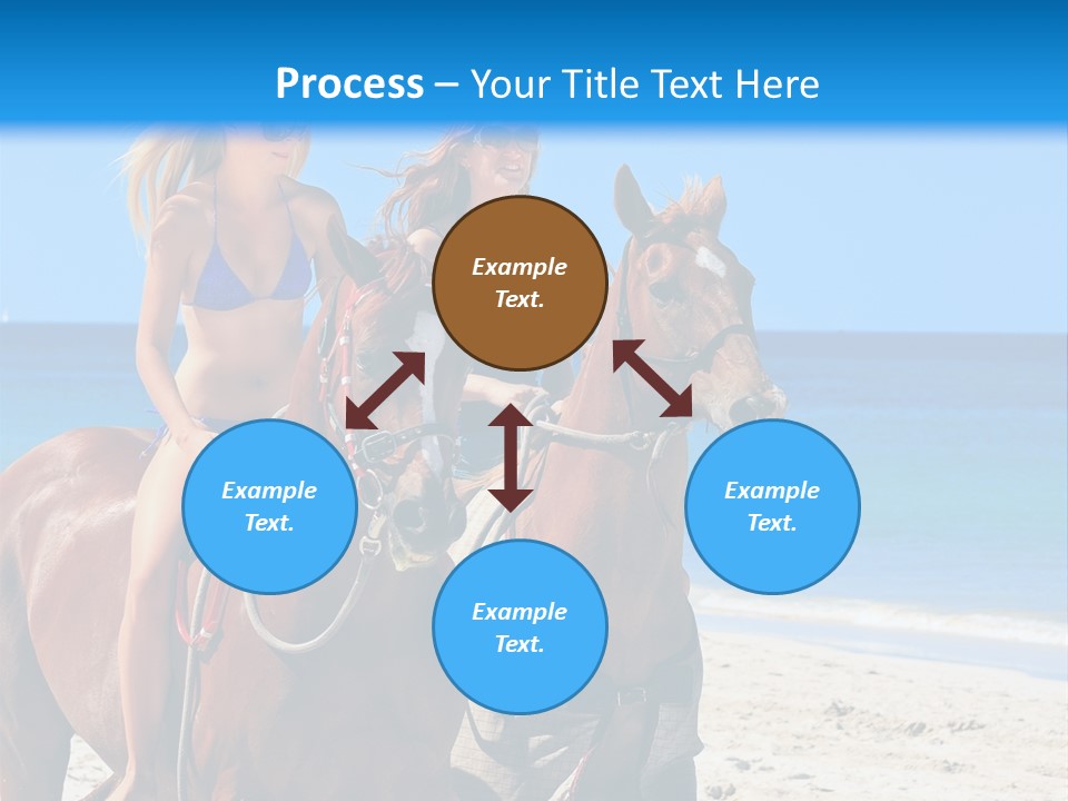 Woman Riding Horse PowerPoint Template