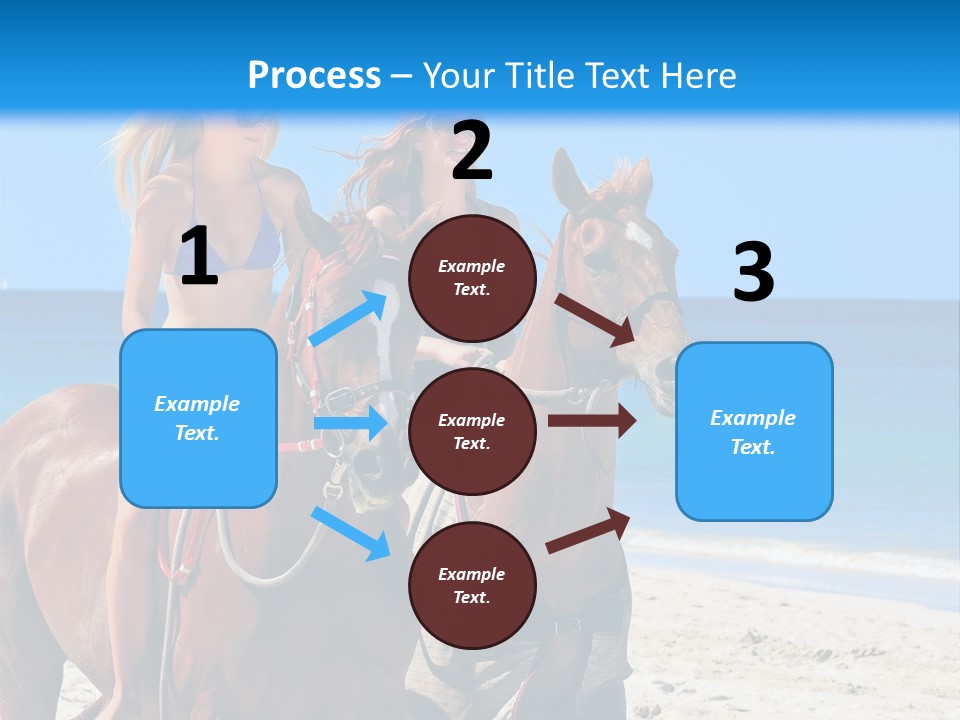 Woman Riding Horse PowerPoint Template