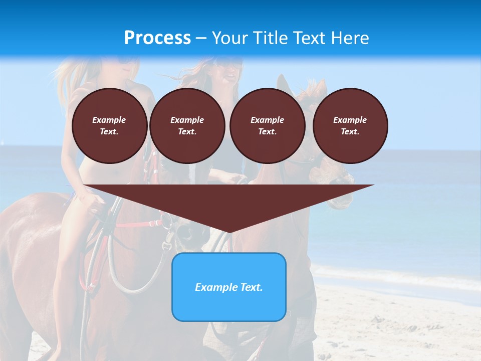 Woman Riding Horse PowerPoint Template