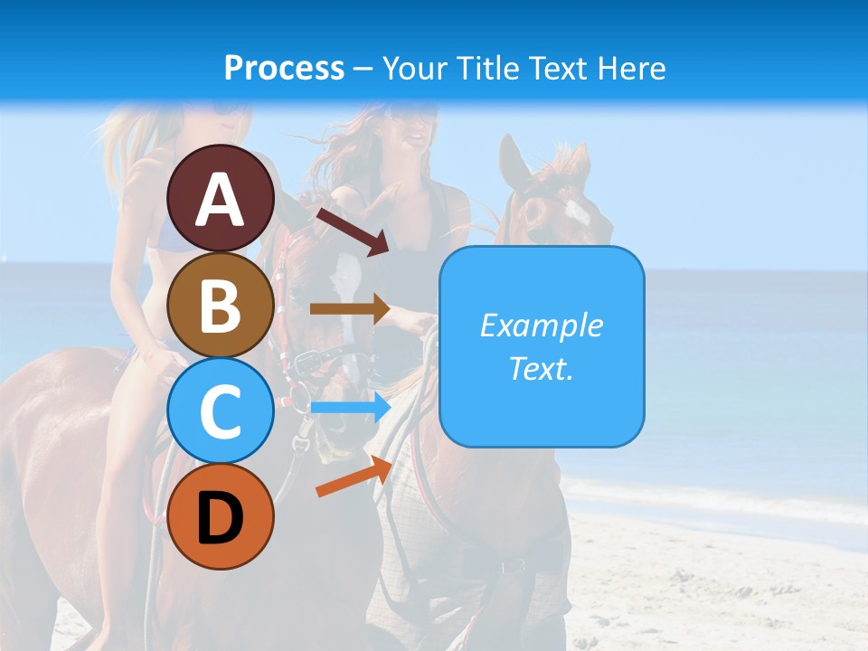 Woman Riding Horse PowerPoint Template