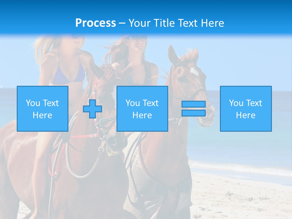Woman Riding Horse PowerPoint Template
