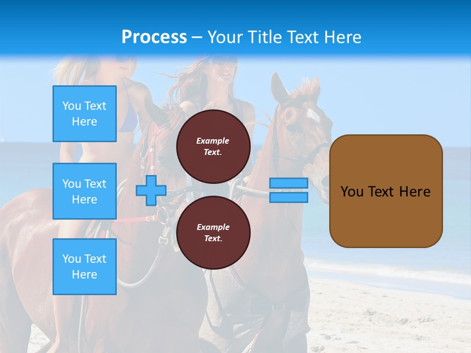 Woman Riding Horse PowerPoint Template