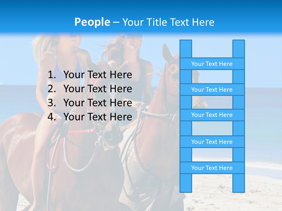 Woman Riding Horse PowerPoint Template