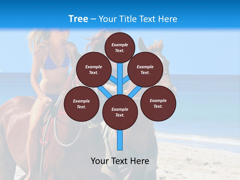 Woman Riding Horse PowerPoint Template