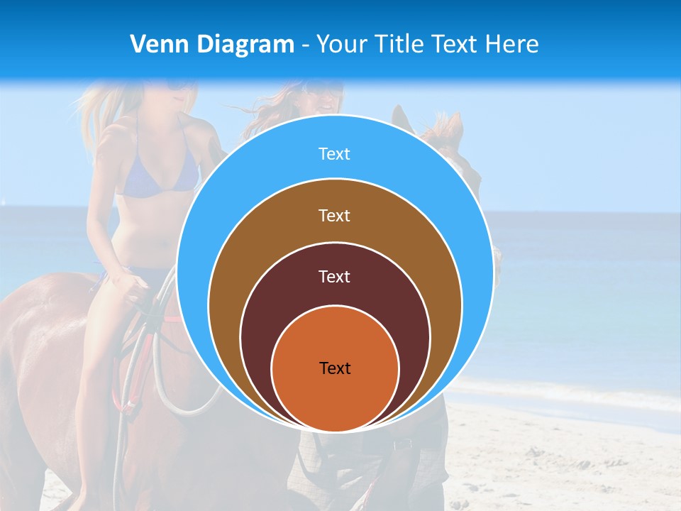 Woman Riding Horse PowerPoint Template