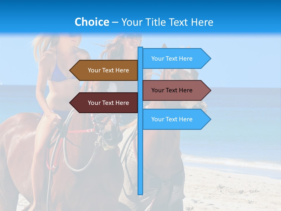 Woman Riding Horse PowerPoint Template