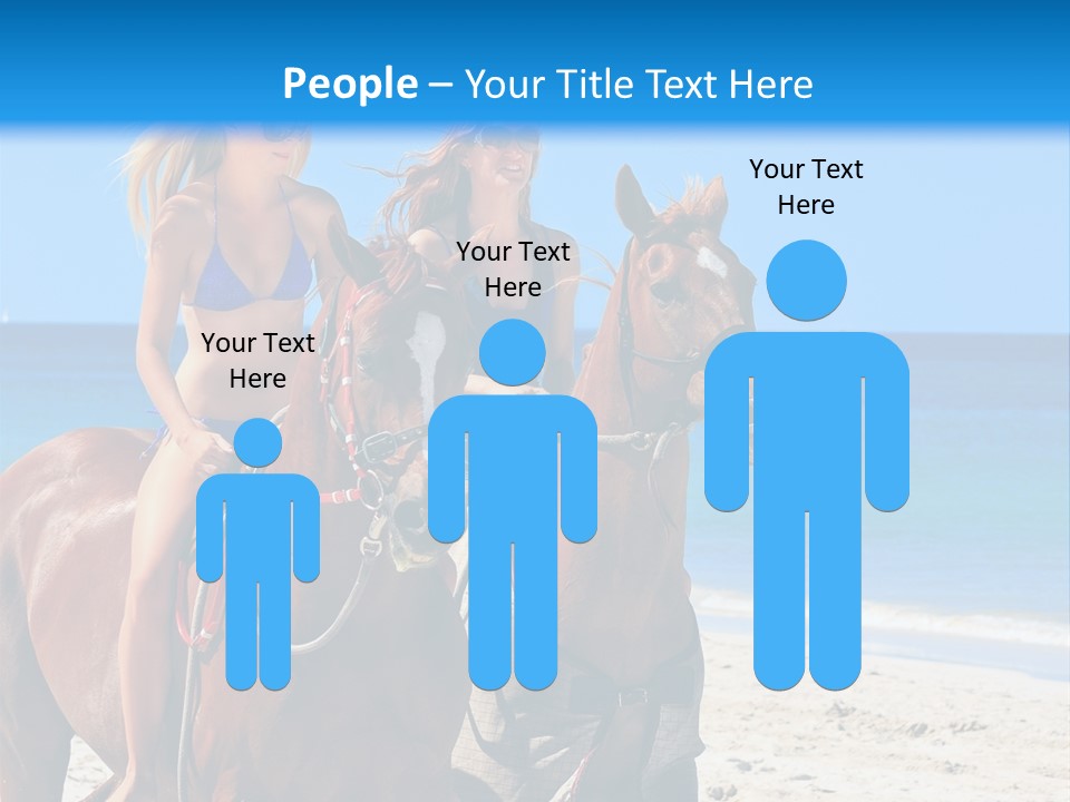 Woman Riding Horse PowerPoint Template