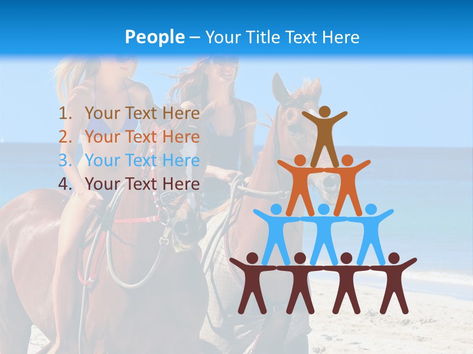 Woman Riding Horse PowerPoint Template