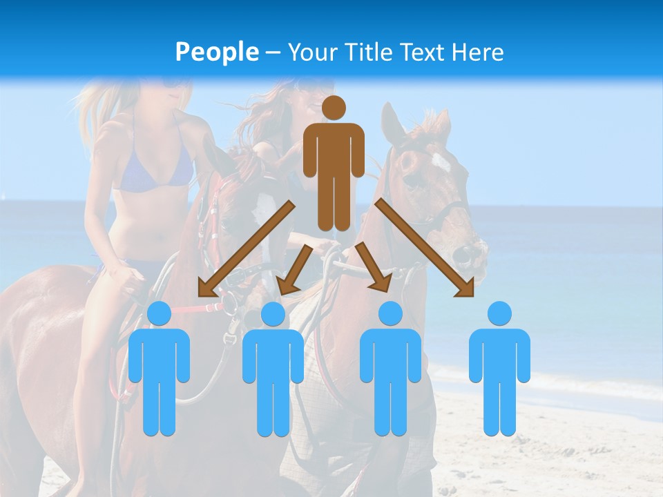 Woman Riding Horse PowerPoint Template