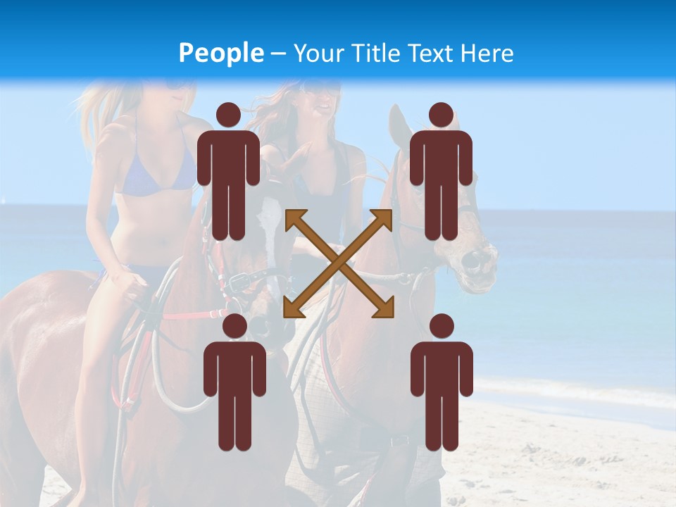 Woman Riding Horse PowerPoint Template